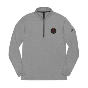 Devon The Touchdown Star Adidas Quarter-Zip Pullover — Embroidered Floral Crest
