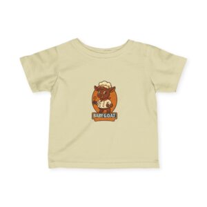 Charlie The Chef  Baby Goat Infant Tee — Cute Cartoon Kid’s Shirt ("Baby Goat" Design)