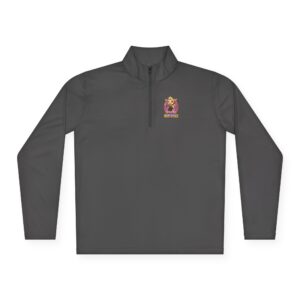 Joy The Stylist Baby Goat Quarter-Zip Pullover — Cute Cartoon Kid Goat Logo