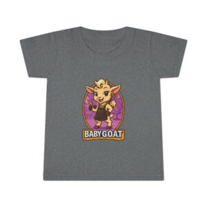 Joy The Stylist Toddler T-Shirt — Cute "Baby Goat" Cartoon Tee for Kids | Playful Farm Animal Graphic