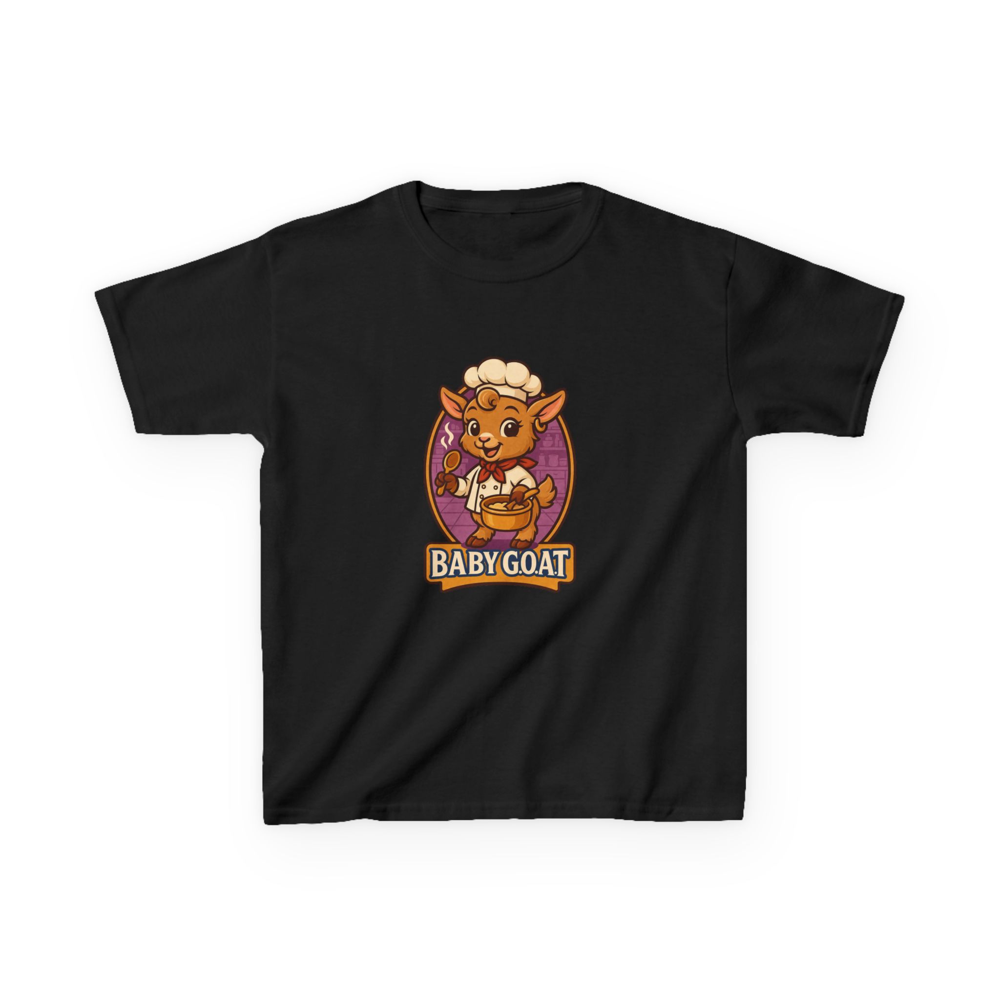 Mary The Cook Kids T‑Shirt — Cute 'Baby Goat' Cartoon Tee for Toddlers