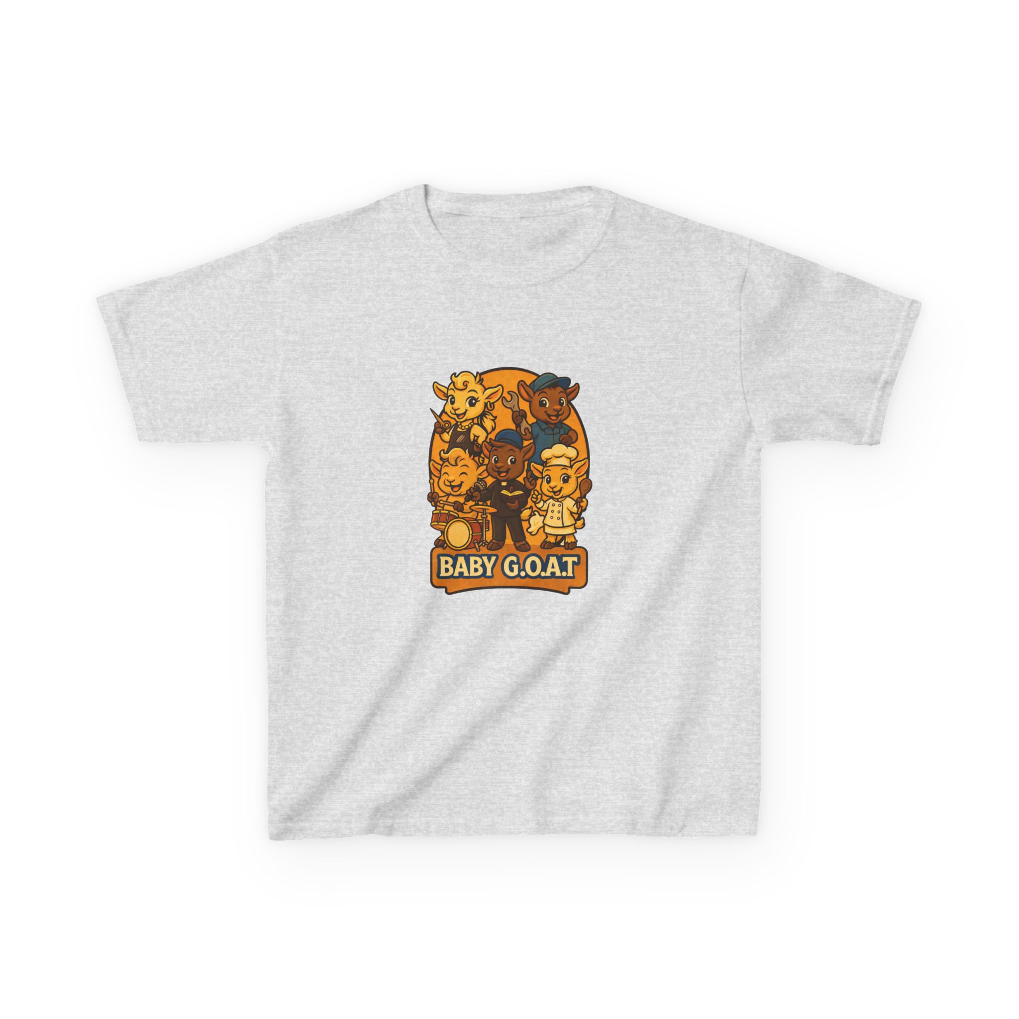 Future GOATs Club Baby Goat Kids T-Shirt — Cute Cartoon Farm Animal Tee