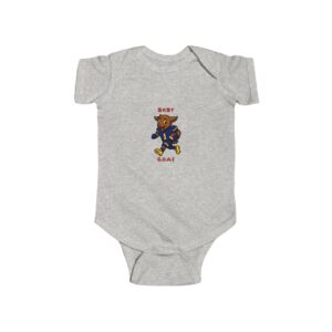 Devon The Touchdown Star In Action Infant Bodysuit - 'Baby G.O.A.T.' Cute Athletic Bear Graphic