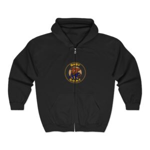 Devon The Touchdown Star Yello Background Unisex Heavy Blend™ Full Zip Hooded Sweatshirt