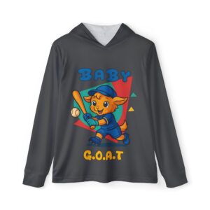 Barry The Slugger Baby G.O.A.T. Baseball Hoodie — Cute Kids’ Batting Goat Sports Warmup